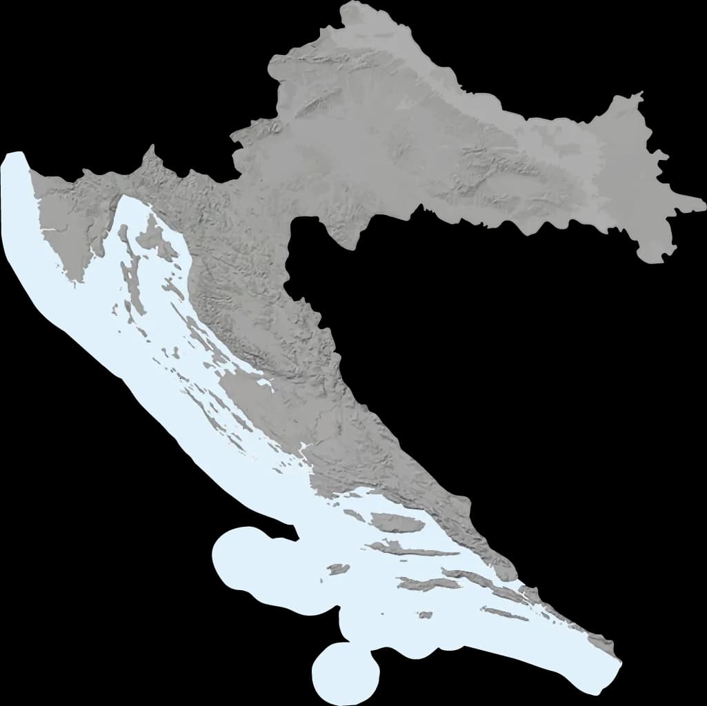 DHMZ Croatia warning map used for the 23 April Adriatic wind advisory affecting Dalmatia and coastal travel checks