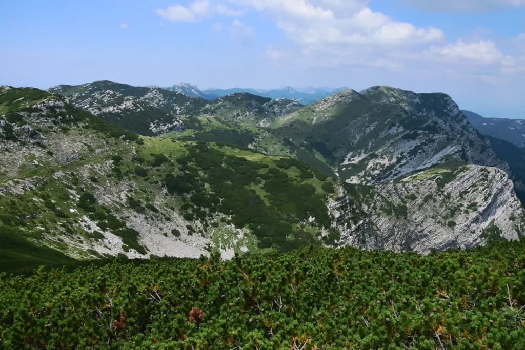 Official Paklenica National Park mountain panorama used to illustrate a no-car day-trip guide from Zadar