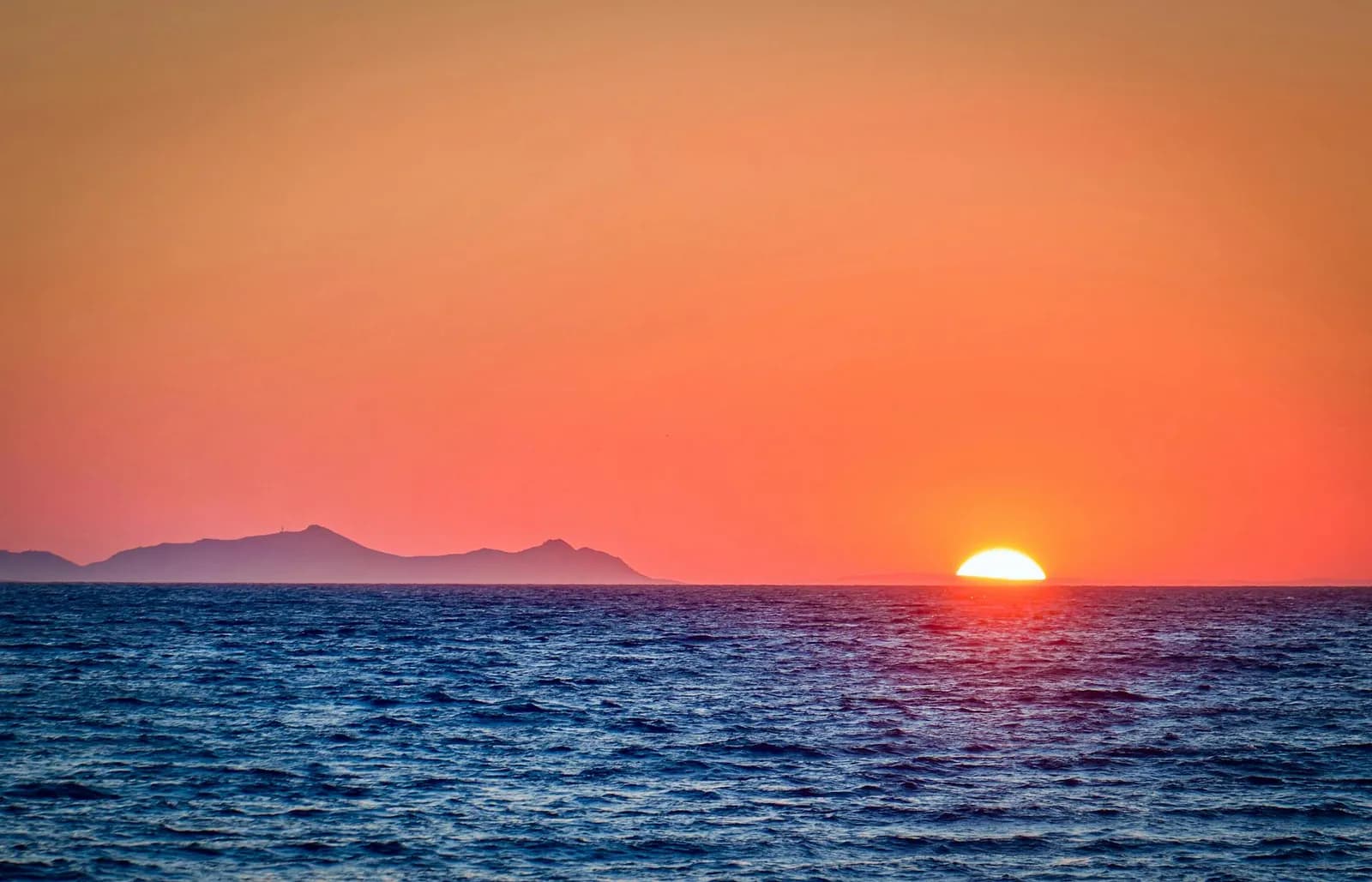 Mediterranean coastline in spring light