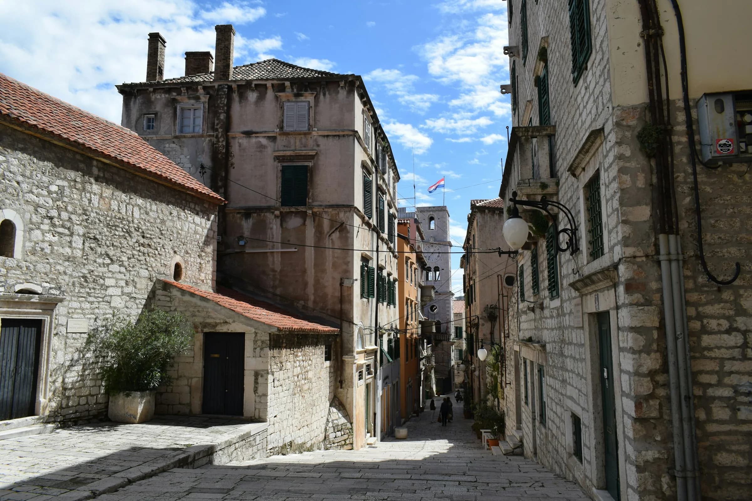 Stone street in Šibenik's old town
